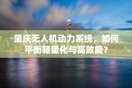 肇庆无人机动力系统，如何平衡轻量化与高效能？