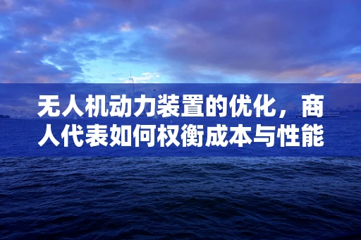 无人机动力装置的优化，商人代表如何权衡成本与性能？