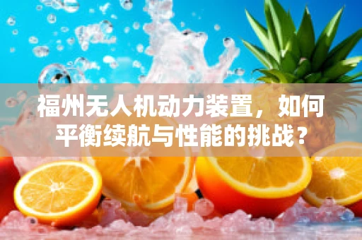 福州无人机动力装置，如何平衡续航与性能的挑战？