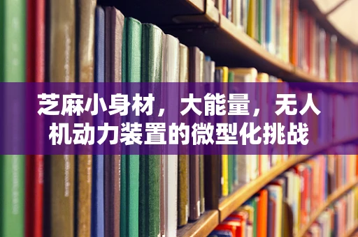 芝麻小身材，大能量，无人机动力装置的微型化挑战