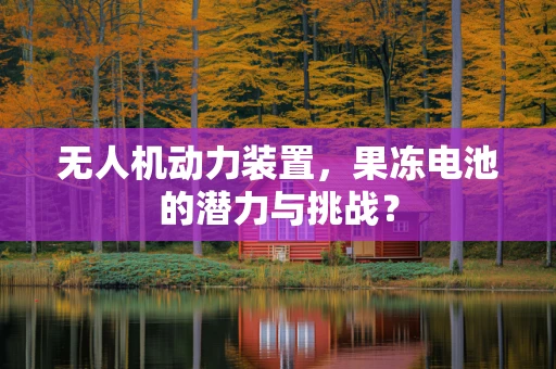 无人机动力装置，果冻电池的潜力与挑战？