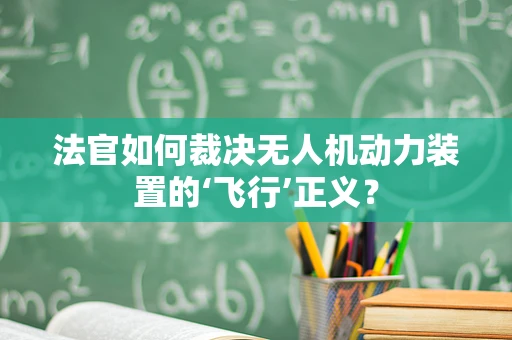 法官如何裁决无人机动力装置的‘飞行’正义？