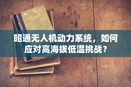 昭通无人机动力系统，如何应对高海拔低温挑战？