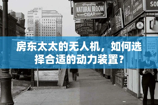 房东太太的无人机，如何选择合适的动力装置？