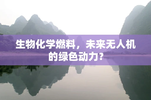 生物化学燃料，未来无人机的绿色动力？