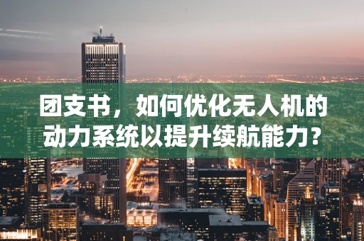 团支书，如何优化无人机的动力系统以提升续航能力？