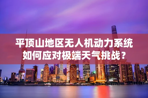 平顶山地区无人机动力系统如何应对极端天气挑战？